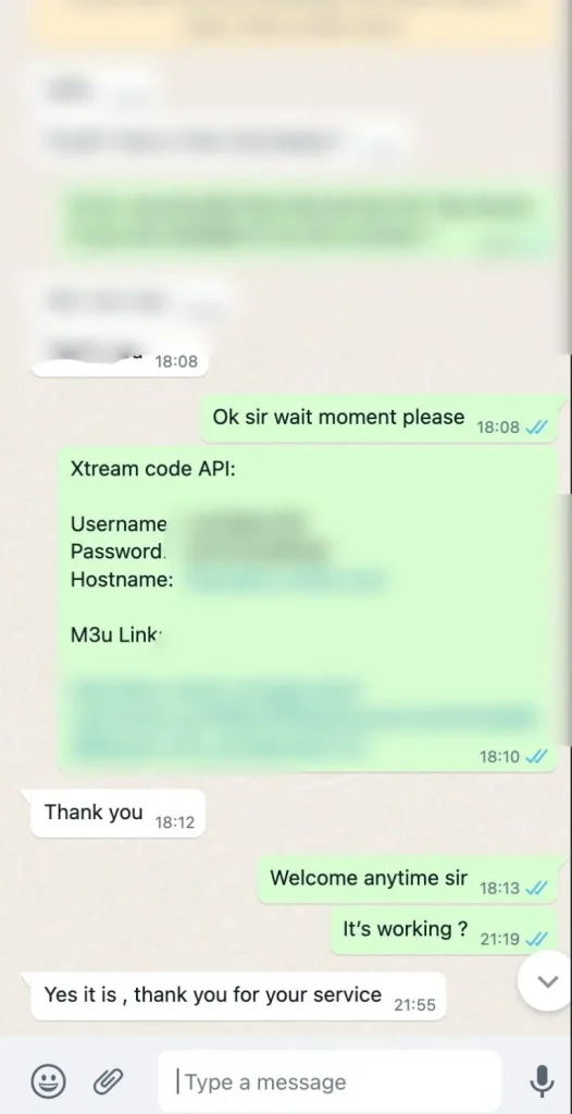 A client with recursive buying for IPTV